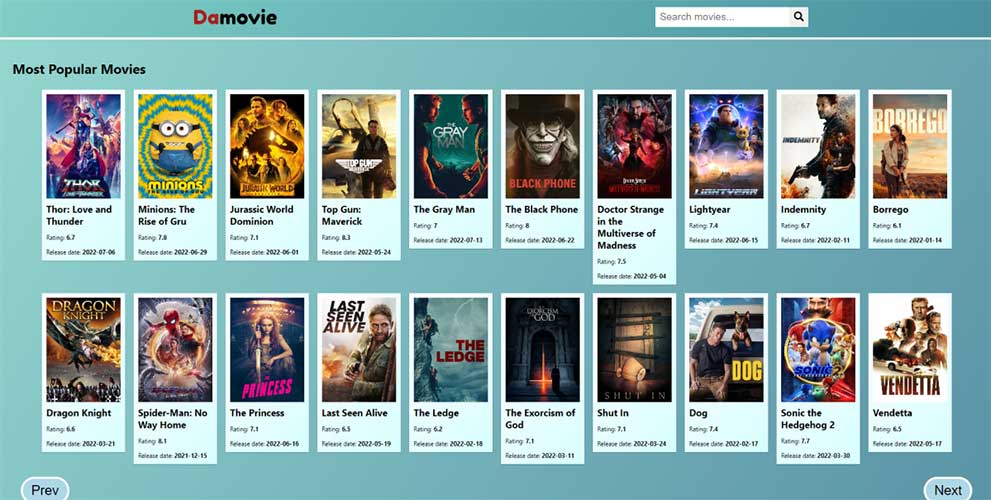 Movie Website